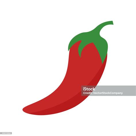 Peper Pictogram Vector Teken En Symbool Geïsoleerd Op Een Witte