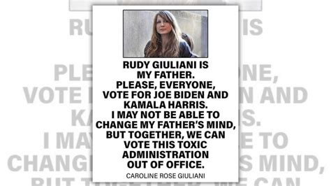 Rudy Giuliani's Daughter Urged People to Vote Biden, Called Trump Administration 'Toxic ...