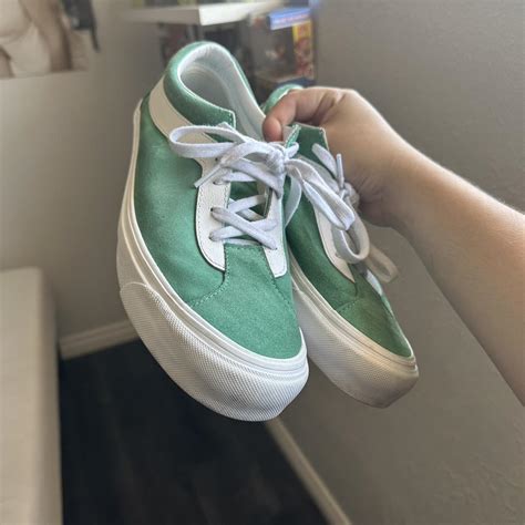 super coool light green vans, super duper comfy fr... - Depop