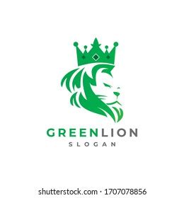 Green Lion Logo Design Lion Vector Stock Vector (Royalty Free ...