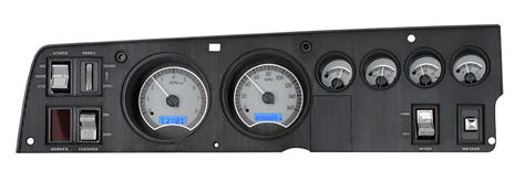 Gauge Cluster 68 70 B Body Rallye Dash White Blue Metric KM H C