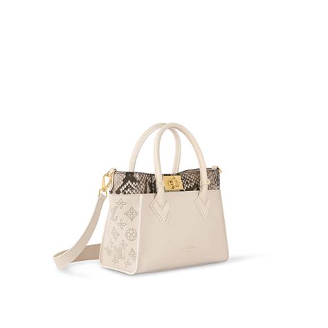 Túi Nữ Louis Vuitton On My Side Pm Tote Bag White N82704 Luxity