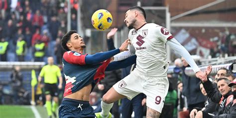 Pagina 3 Genoa Torino Vince Lequilibrio Pari Senza Reti Tra