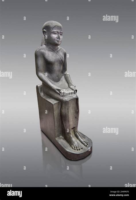 Estatua Egipcia Escultura De Salvia Y Sirviente Imhotep 332 30