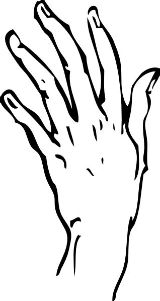 Hand Outline Png Photo Png Mart