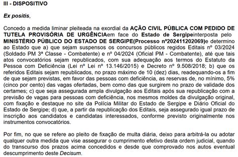 Concurso PM SE certame é suspenso pela justiça Entenda