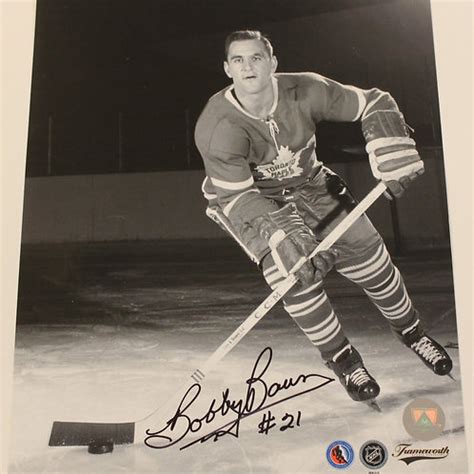 Bobby Baun Signed 8x10 Pose Photo | amcmemorabilia