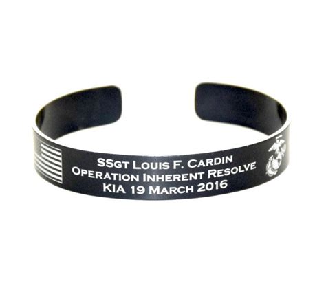 Military Memorial Bracelet End Of Watch Pow Till Valhalla Kia