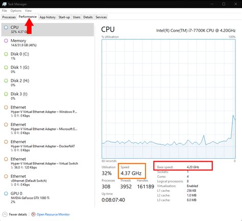 Windows 10 How To Verifique a velocidade de execução do processador do