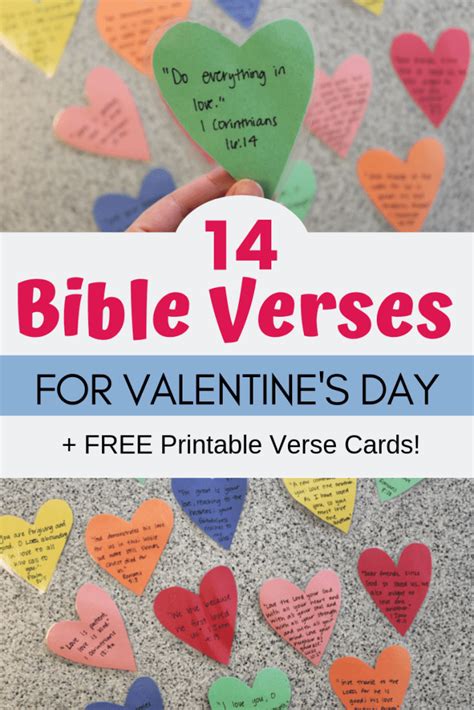 14 Printable Bible Verse Cards for Kids on Valentine's Day - Live Well Play Together