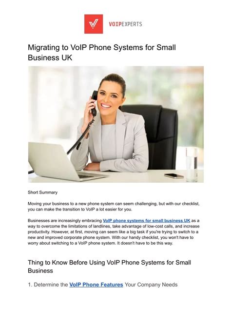 PPT Migrating To VoIP Phone Systems For Small Business UK PowerPoint