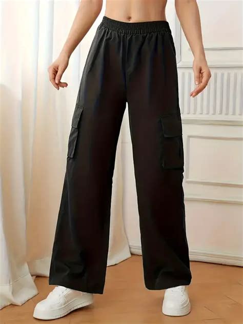 Plus Size Y2k Cargo Pants Womens Plus High Flap Temu