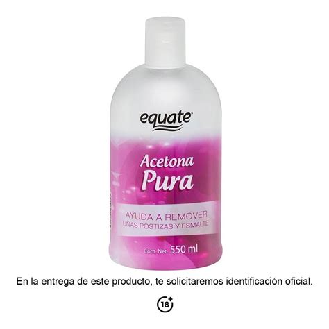 Acetona Equate pura 550 ml Walmart en línea