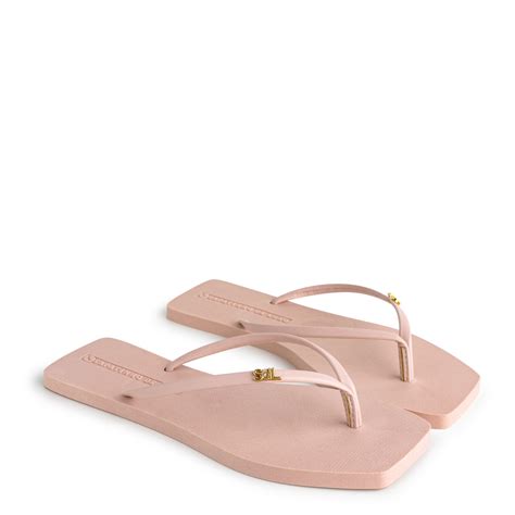 Rasteira Pop Sun Nude Azul Céu POPSUN Bege