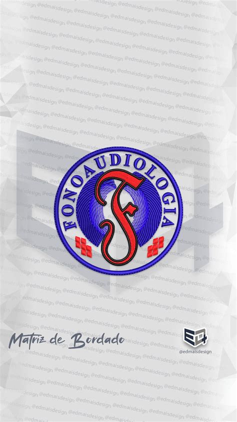 Matriz De Bordado Fonoaudiologia Simbolo Logo Elo