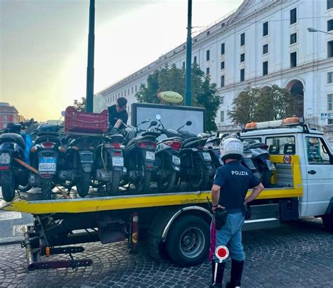 Da Gennaio A Oggi La Polizia Ha Rimosso Oltre Fra Auto E Moto