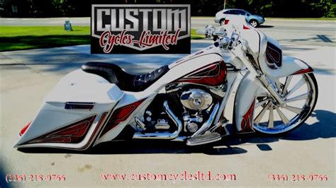 Custom Cycles Ltd Bunchs Lay Frame 26 Inch Big Wheel Street Glide