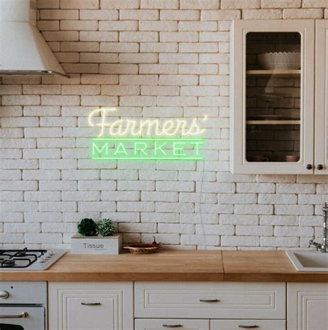 Farmers Market Neon Sign Echo Neon 1 LED Neon Sign Brand