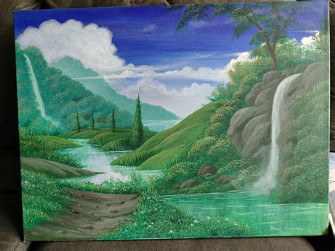 Scenic Path (Acrylic) : r/painting