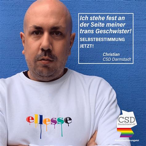 Csd Deutschland E V On Twitter Selbstbestimmungjetzt Wir Stehen