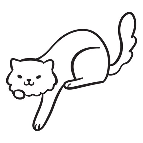 Design Png E Svg De Curso De Gato Bonito Jogando Para Camisetas