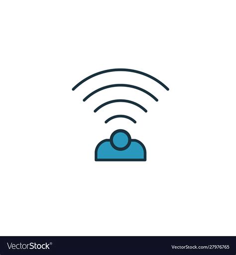 Wireless sensor icon simple element from smart Vector Image