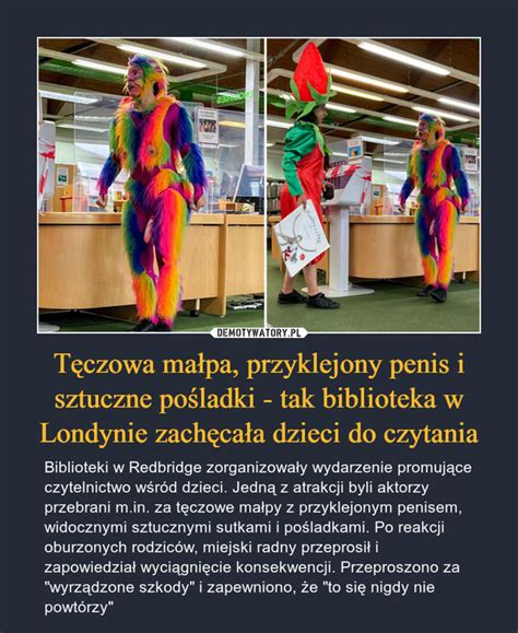 T Czowa Ma Pa Przyklejony Penis I Sztuczne Po Ladki Tak Biblioteka W