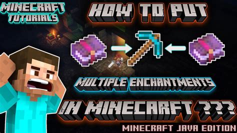 How To Put Multiple Enchantments On An Item In Minecraft Youtube