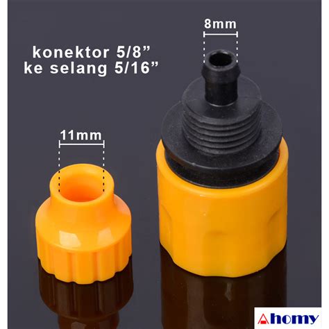 Jual Konektor Quick Release Selang 5 16 8mm 12mm Jt46 Mustard Pompa