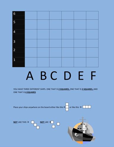 Battleship Grid coordinates | Teaching Resources