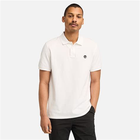 Polo En Piqu Manches Courtes Millers River Pour Homme En Blanc