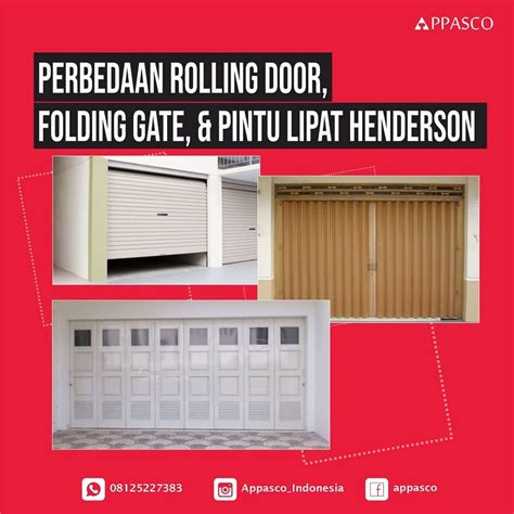 Perbedaan Rolling Door Folding Gate Dan Pintu Lipat Henderson