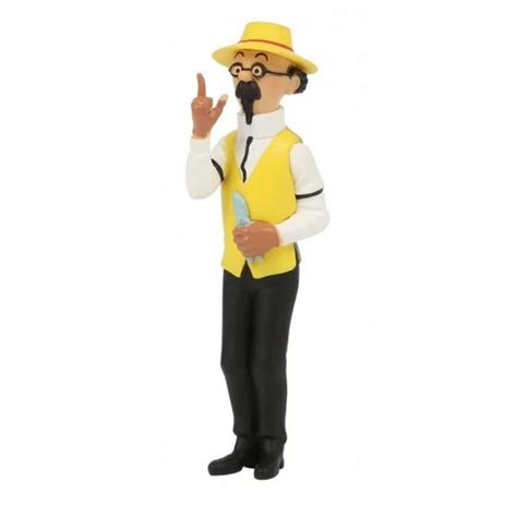 Figurine Tintin Tournesol Jardinier En Pvc Figurines