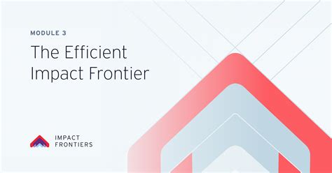 Module The Efficient Impact Frontier Impact Frontiers