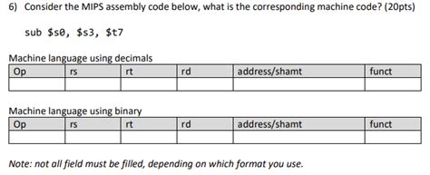 Solved Consider The Mips Assembly Code Below What Is The Chegg