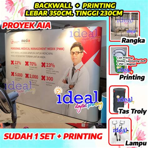 Jual Backwall Backdrop Pameran Backdrop Portable Modul 3x4