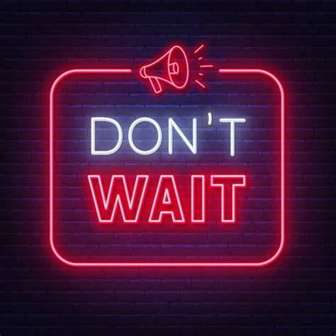 dont wait icon stock illustrations royalty  vector graphics