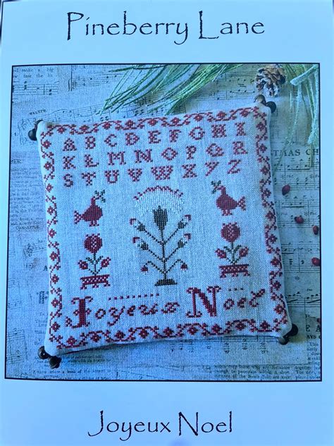 Pineberry Lane JOYEUX NOEL Cross Stitch Chart Pattern Etsy