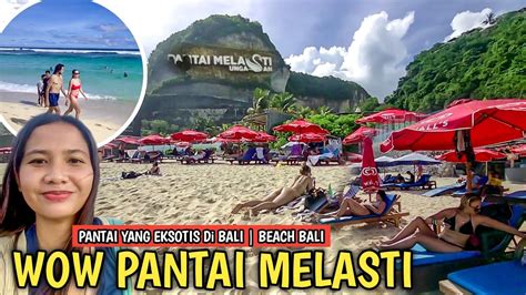 Wisata Pantai Melasti Bali Untuk Saat Ini Ramai Wisatawan Pantai Di