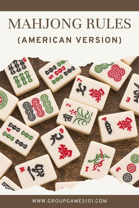 Mahjong Rules (American Version) | Card games for kids, Fun card games ...