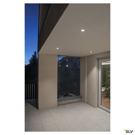 Encastr De Plafond Int Rieur Ext Rieur Slv Patta F Rond Blanc Led