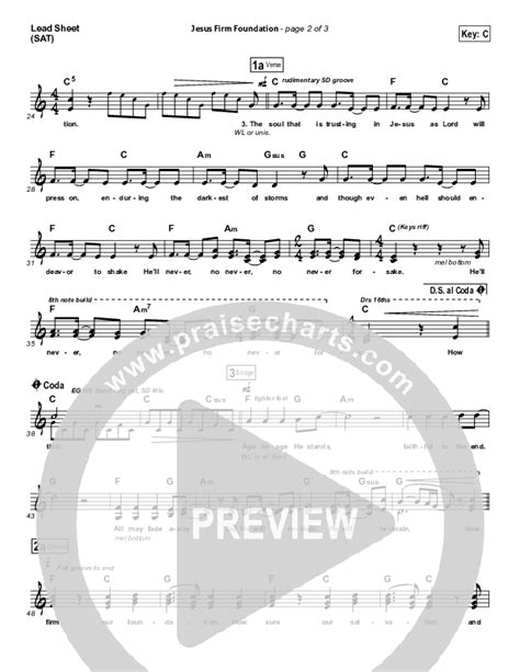 Jesus Firm Foundation Sheet Music Pdf Mike Donehey Steven Curtis