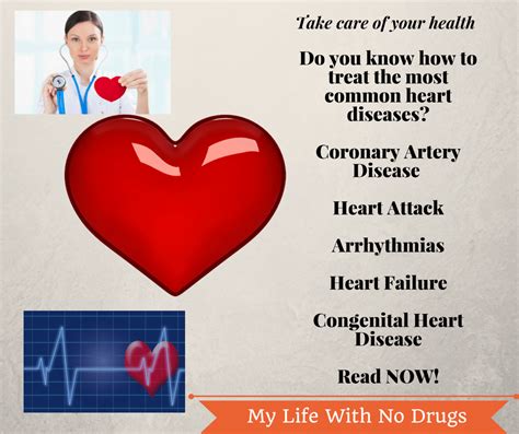 Most Common Heart Diseases and Treatments - My Life With No Drugs