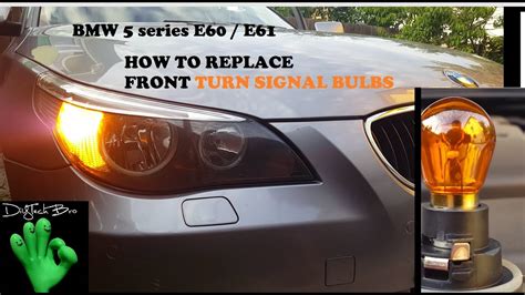 Bmw Series E E Front Turn Signal Bulb Replacement How To Youtube