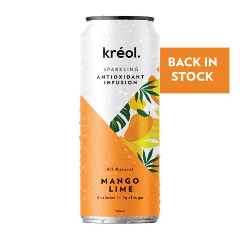 limited edition mango lime kreol drinks