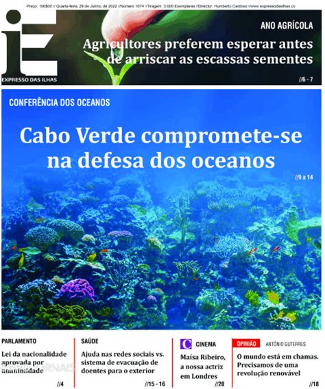 Expresso Das Ilhas Jun Jornais E Revistas Sapo Pt