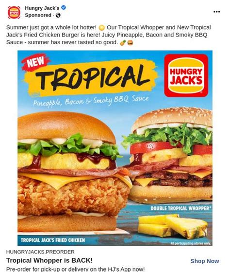 Menu Whats New Hungry Jacks Australia Ad Bigdatr