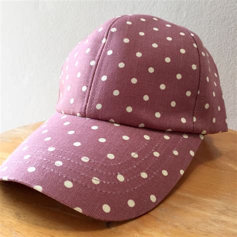 Purple Women Cap Purple Polka Dot Women Cap Petite Dot Etsy