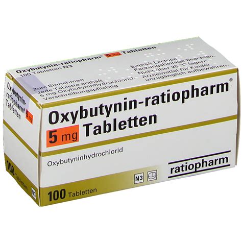 Oxybutynin-ratiopharm® 5 mg 100 St - shop-apotheke.com