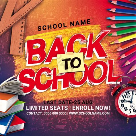 Back To School Flyer Psd Free Download Pikbest